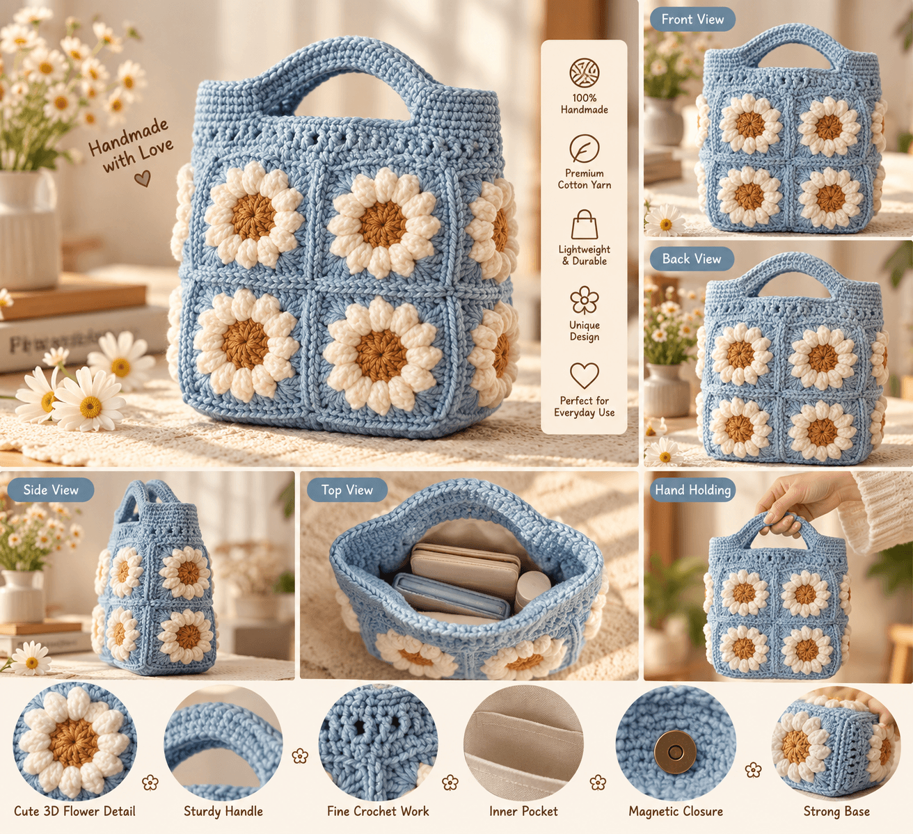 Handcrafted Crochet Bag
